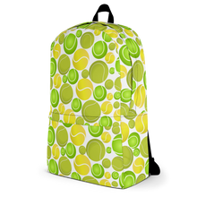 Load image into Gallery viewer, Allover Multi-Colored Tennis Balls Dog Backpack