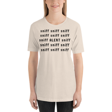 Load image into Gallery viewer, Sniff Sniff ALERT Nose Work & Scent Work T-Shirts - Light