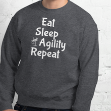 Load image into Gallery viewer, Eat Sleep Agility Repeat Sweatshirts - Dark