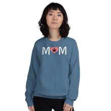 Load image into Gallery viewer, Mom with Dog Paw in Heart Dark Sweatshirts