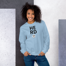 Load image into Gallery viewer, Stacked Herd with Sheep Sweatshirts - Light