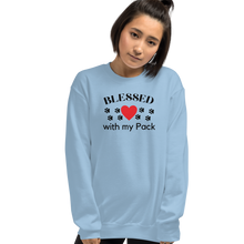 Load image into Gallery viewer, Blessed with My Pack Sweatshirts - Light