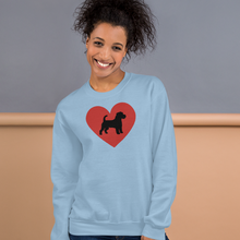 Load image into Gallery viewer, Russell Terrier in Heart Sweatshirts - Light
