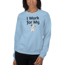 Load image into Gallery viewer, I Work for My Russell Terrier Sweatshirts - Light