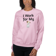 Load image into Gallery viewer, I Work for My Russell Terrier Sweatshirts - Light