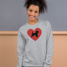 Load image into Gallery viewer, Russell Terrier in Heart Sweatshirts - Light