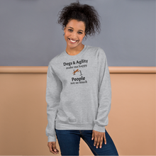 Load image into Gallery viewer, Dogs & Agility Make Me Happy Sweatshirts - Light