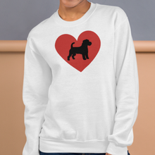 Load image into Gallery viewer, Russell Terrier in Heart Sweatshirts - Light