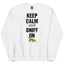 Load image into Gallery viewer, Keep Calm & Sniff On Nose and Scent Work Sweatshirts - Light