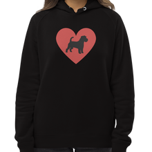 Load image into Gallery viewer, Russell Terrier in Heart Hoodie
