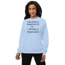 Load image into Gallery viewer, Sheep Herding is Importanter Sweatshirts - Light
