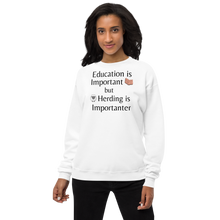 Load image into Gallery viewer, Sheep Herding is Importanter Sweatshirts - Light