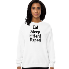 Load image into Gallery viewer, Eat Sleep Sheep Herd Repeat Sweatshirts - Light