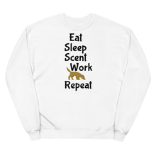 Load image into Gallery viewer, Eat Sleep Scent Work Repeat Sweatshirts - Light