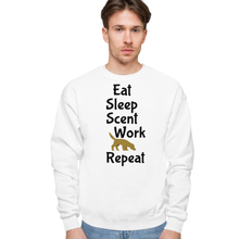 Load image into Gallery viewer, Eat Sleep Scent Work Repeat Sweatshirts - Light