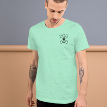 Load image into Gallery viewer, Dog Dad on Side T-Shirts - Light