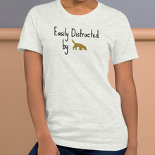 Load image into Gallery viewer, Easily Distracted by Nose/ Scent Work T-Shirts - Light