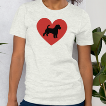 Load image into Gallery viewer, Russell Terrier in Heart T-Shirts - Light