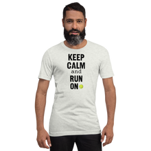 Load image into Gallery viewer, Keep Calm & Run On Flyball with Tennis Ball T-Shirts - Light