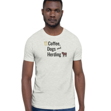 Load image into Gallery viewer, Coffee, Dogs, &amp; Cattle Herding T-Shirts - Light
