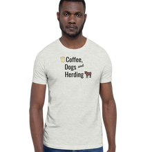 Load image into Gallery viewer, Coffee, Dogs, & Cattle Herding T-Shirts - Light