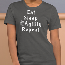 Load image into Gallery viewer, Eat Sleep Agility Repeat T-Shirts - Dark