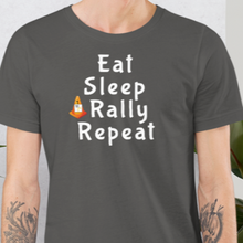 Load image into Gallery viewer, Eat Sleep Rally Repeat T-Shirts - Dark