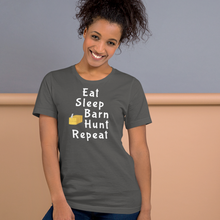 Load image into Gallery viewer, Eat Sleep Barn Hunt Repeat T-Shirts - Dark
