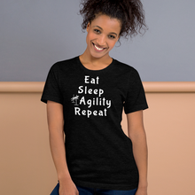 Load image into Gallery viewer, Eat Sleep Agility Repeat T-Shirts - Dark