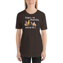 Load image into Gallery viewer, Dogs Love Diversity T-Shirts - Dark