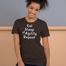 Load image into Gallery viewer, Eat Sleep Agility Repeat T-Shirts - Dark