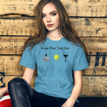 Load image into Gallery viewer, Plan for the Day Flyball/ Tennis Ball T-Shirts - Light