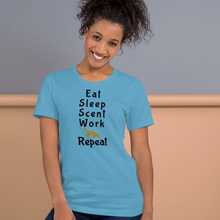 Load image into Gallery viewer, Eat Sleep Scent Work Repeat T-Shirts - Light