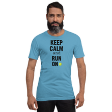 Load image into Gallery viewer, Keep Calm & Run On Flyball with Tennis Ball T-Shirts - Light