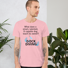 Load image into Gallery viewer, Dog Teaches Dock Diving T-Shirt - Light