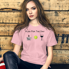 Load image into Gallery viewer, Plan for the Day Flyball/ Tennis Ball T-Shirts - Light