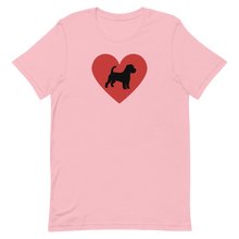Load image into Gallery viewer, Russell Terrier in Heart T-Shirts - Light