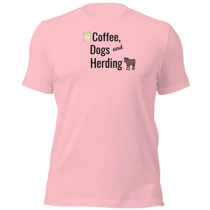 Coffee, Dogs, & Cattle Herding T-Shirts - Light