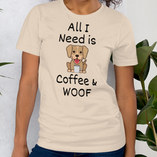Load image into Gallery viewer, All I Need is Coffee & WOOF T-Shirts - Light