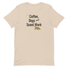 Load image into Gallery viewer, Coffee, Dogs & Scent Work T-Shirts - Light