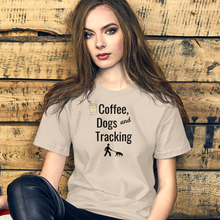 Load image into Gallery viewer, Coffee, Dogs & Tracking T-Shirts - Light