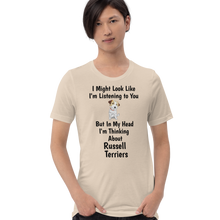 Load image into Gallery viewer, Thinking about Russell Terriers T-Shirts - Light