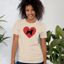 Load image into Gallery viewer, Russell Terrier in Heart T-Shirts - Light