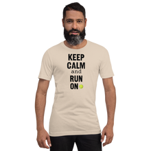 Load image into Gallery viewer, Keep Calm & Run On Flyball with Tennis Ball T-Shirts - Light