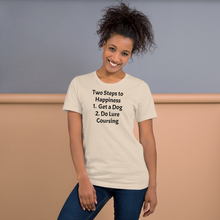 Load image into Gallery viewer, 2 Steps to Happiness - Lure Coursing T-Shirts - Light