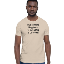Load image into Gallery viewer, 2 Steps to Happiness - Flyball T-Shirts - Light