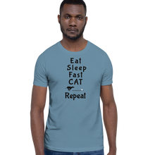 Load image into Gallery viewer, Eat, Sleep, Fast CAT, Repeat T-Shirts - Light