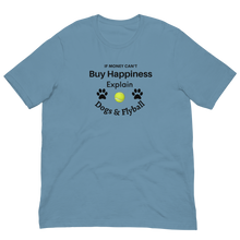 Load image into Gallery viewer, Buy Happiness w/ Dogs & Flyball T-Shirts - Light