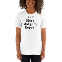 Load image into Gallery viewer, Eat Sleep Agility Repeat with Jump T-Shirt - Light