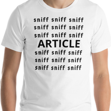 Load image into Gallery viewer, Sniff Sniff Article Tracking T-Shirts- Light